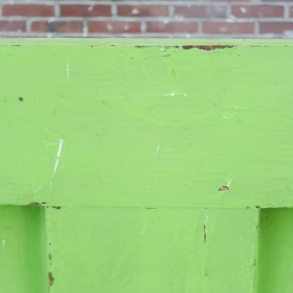 Brocante groene bank - Afbeelding 7