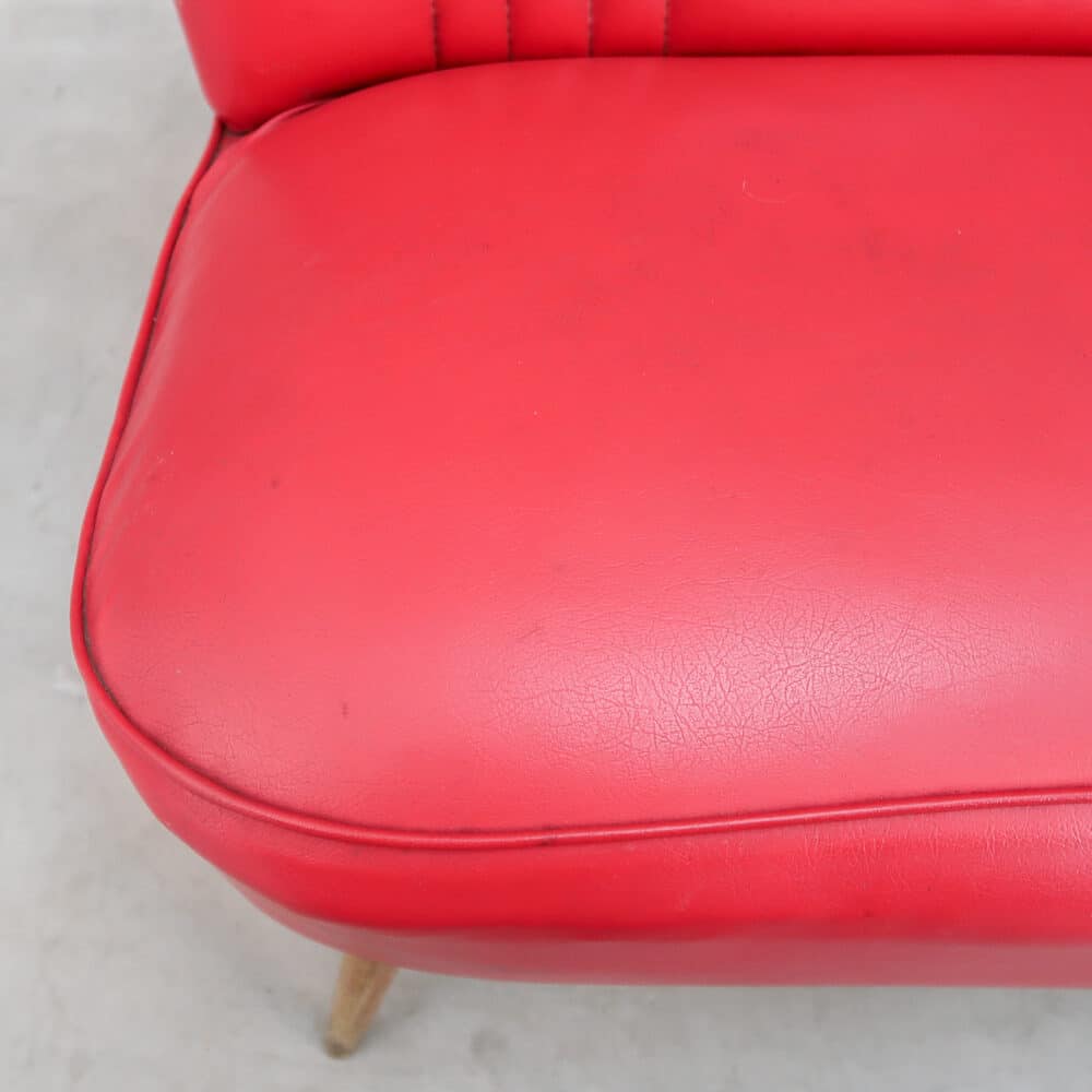Vintage rode cocktail bank - Afbeelding 11