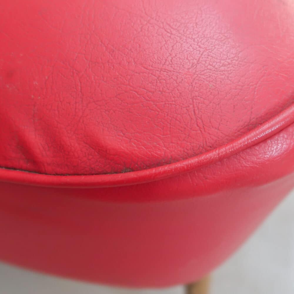 Vintage rode cocktail bank - Afbeelding 10