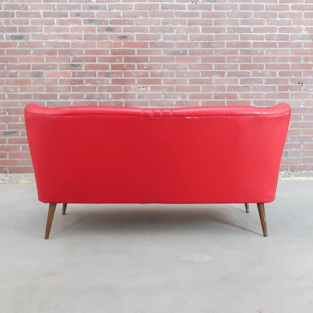 Vintage rode cocktail bank - Afbeelding 5