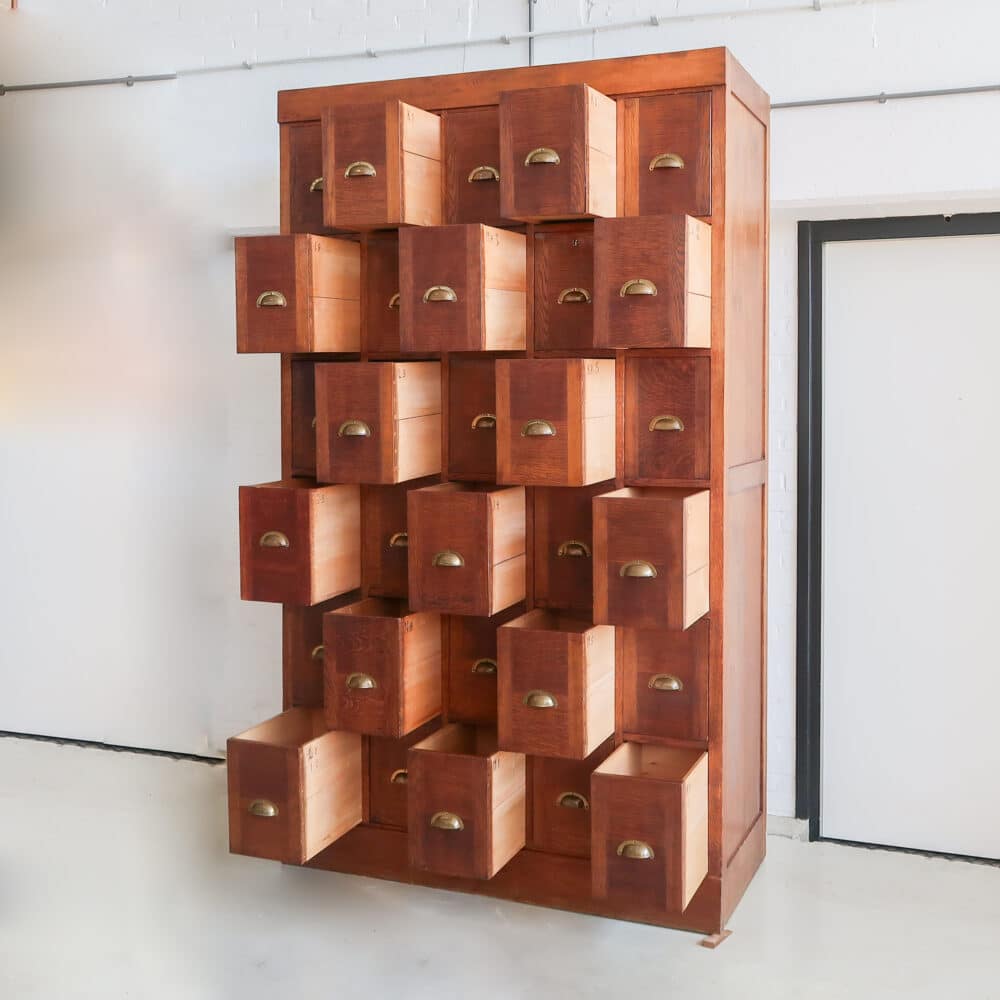 Industriële houten ladekast – Bild 3