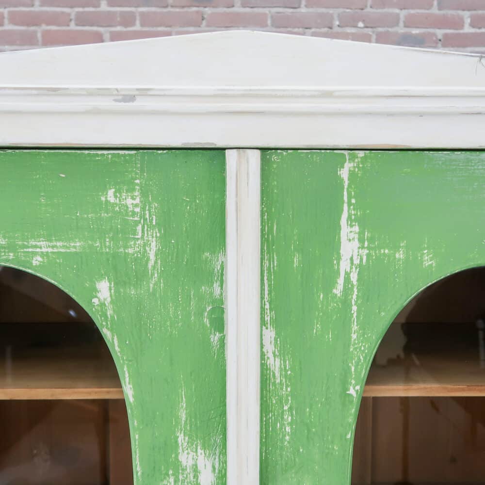 Brocante groene buffetkast – Bild 3