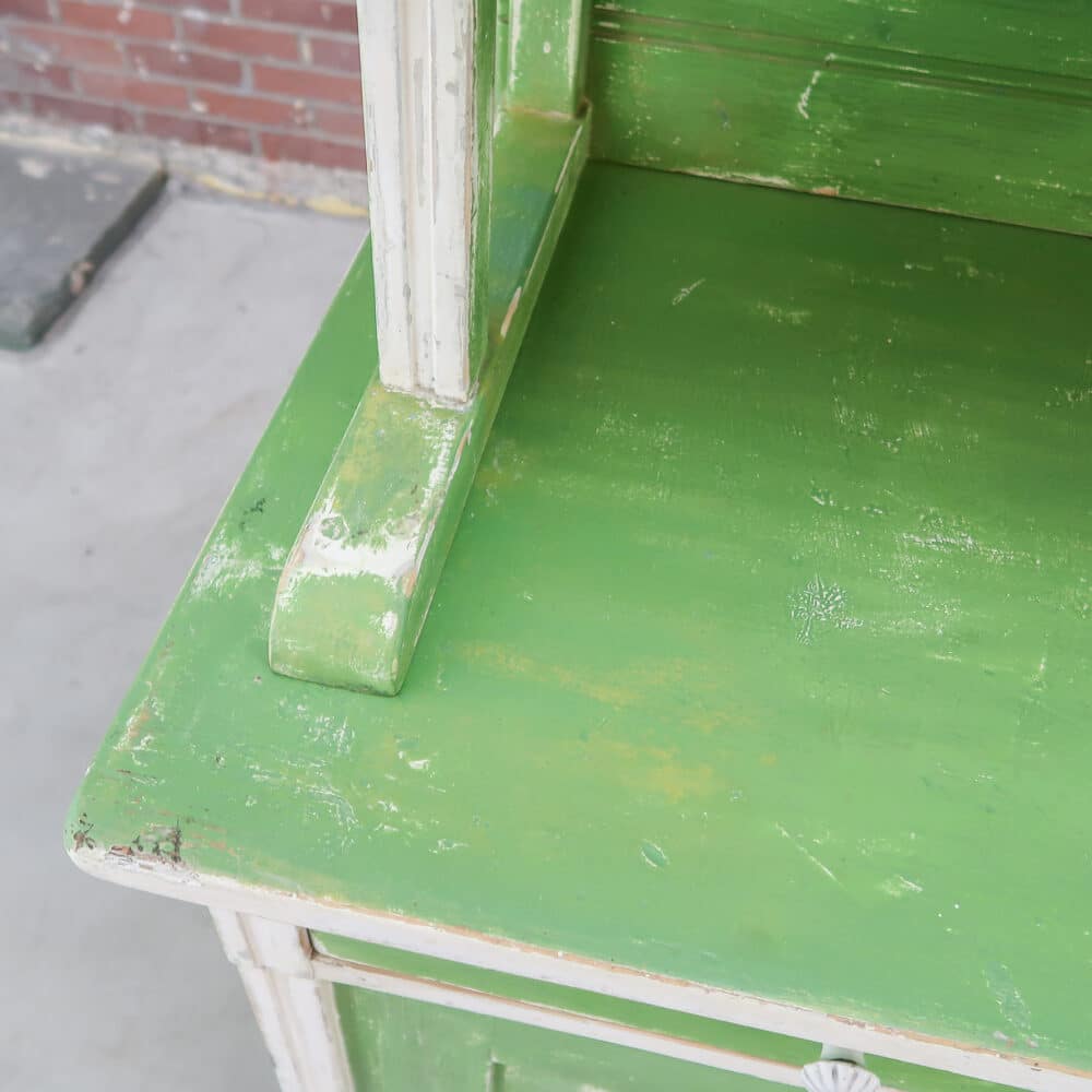 Brocante groene buffetkast – Bild 7
