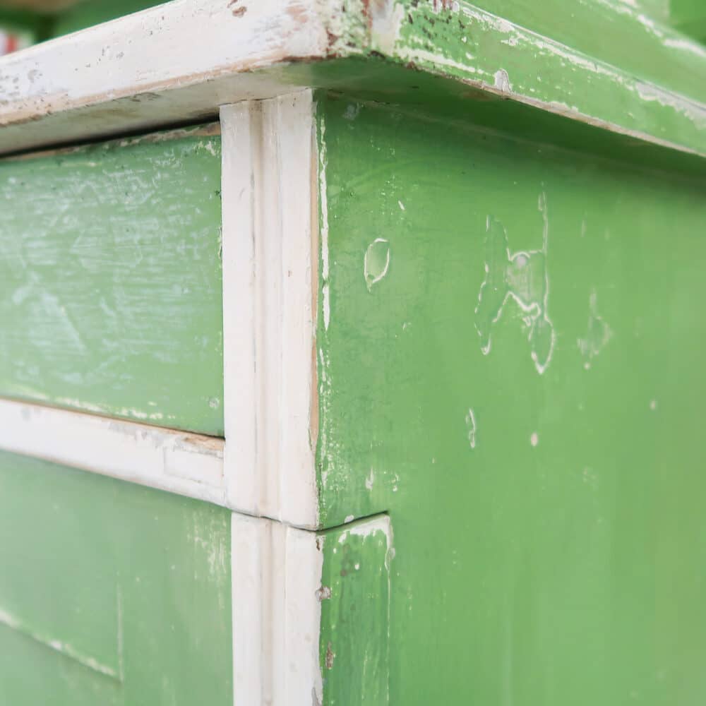 Brocante groene buffetkast – Bild 8