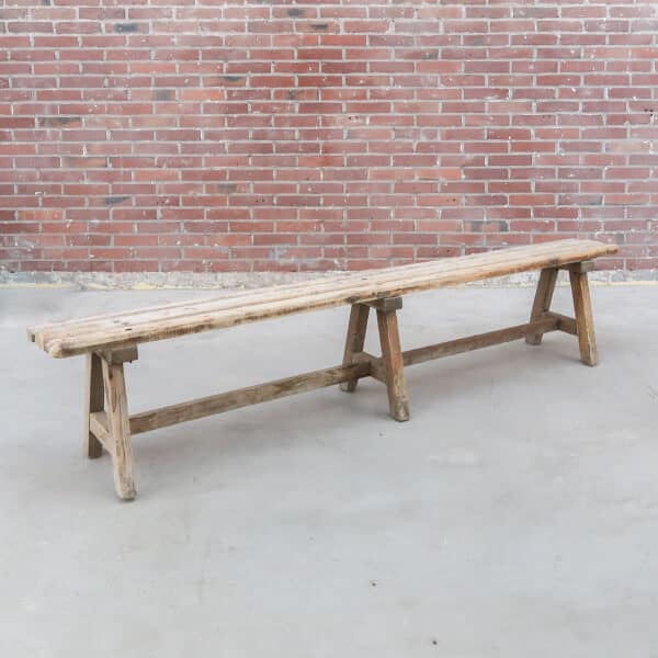 Brocante houten bankje