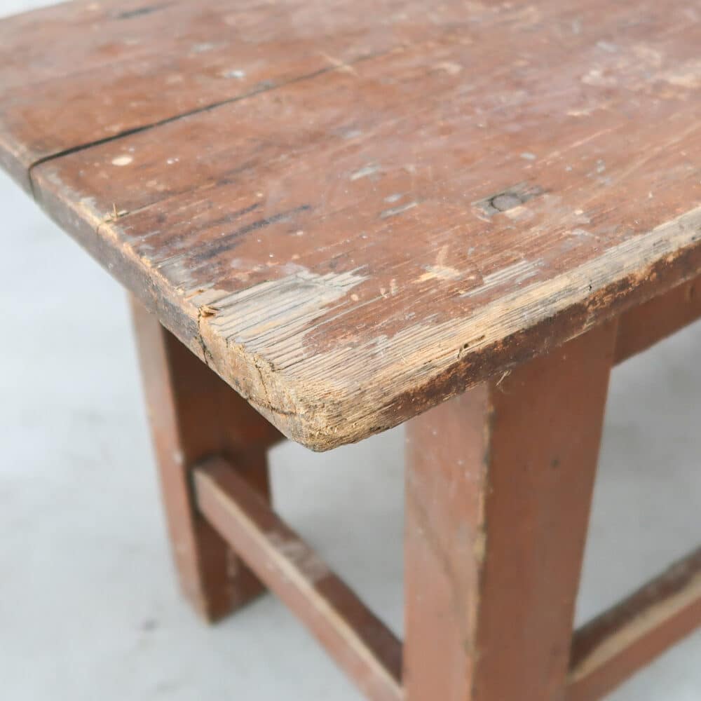 Brocante houten bankje – Bild 6