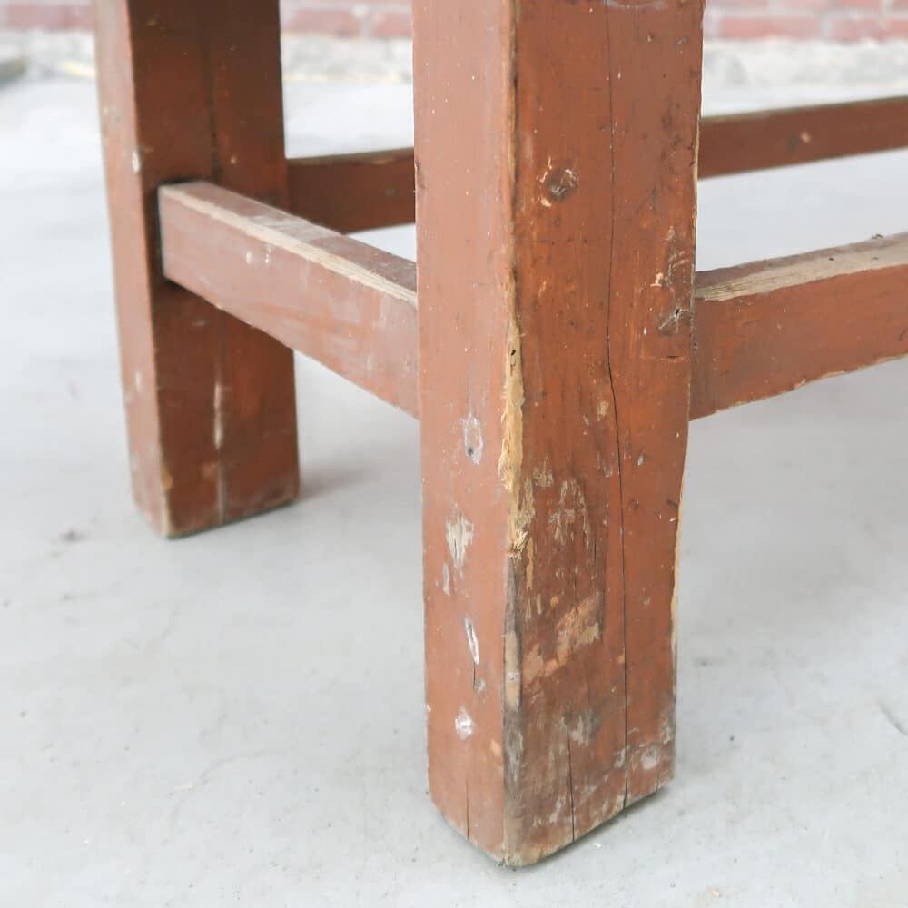 Brocante houten bankje – Bild 7