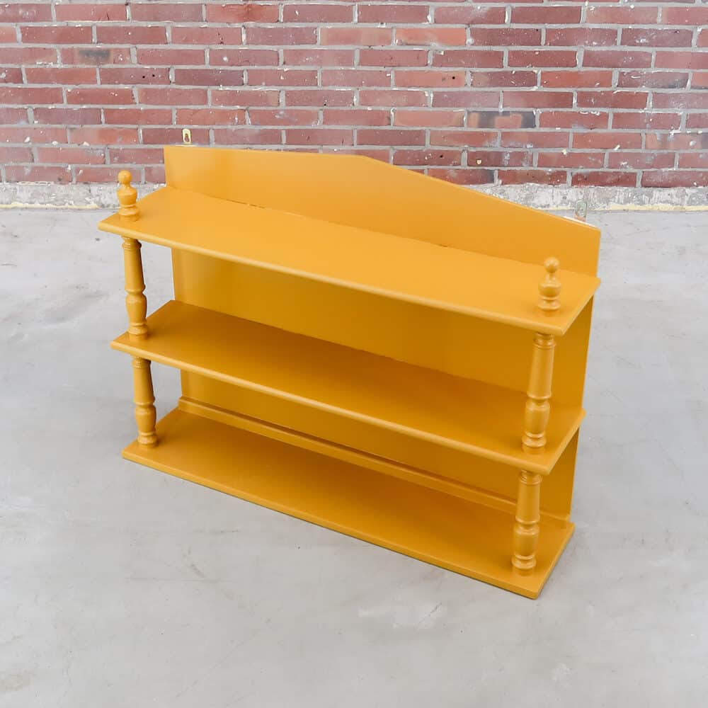 Brocante gele hangkast - Afbeelding 2