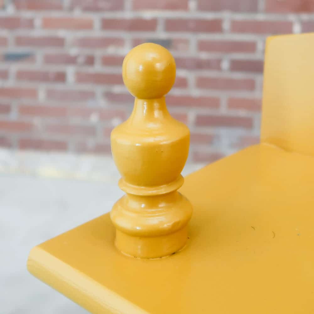 Brocante gele hangkast - Afbeelding 3