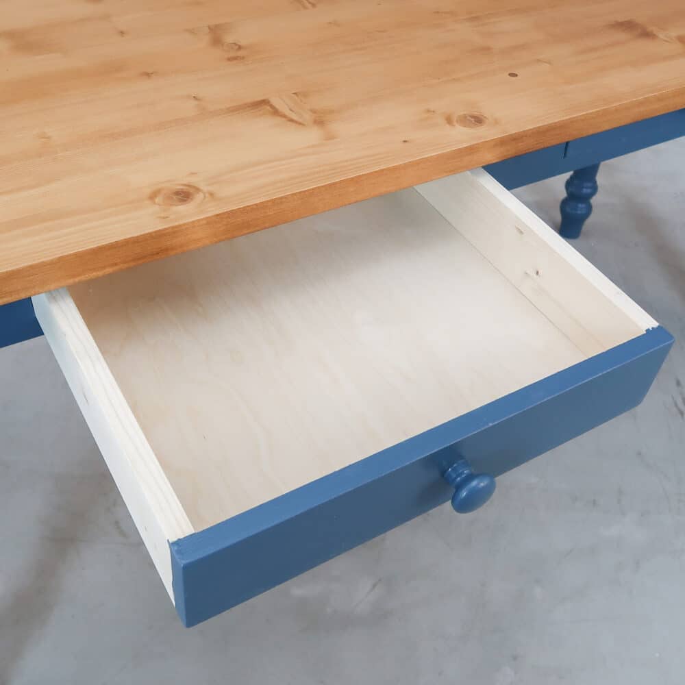 Landelijke eettafel met lades - Afbeelding 4