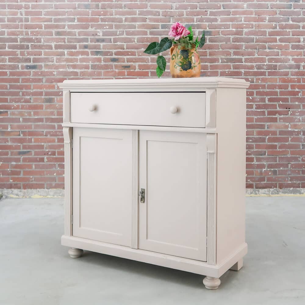 Brocante roze dressoir - Afbeelding 7