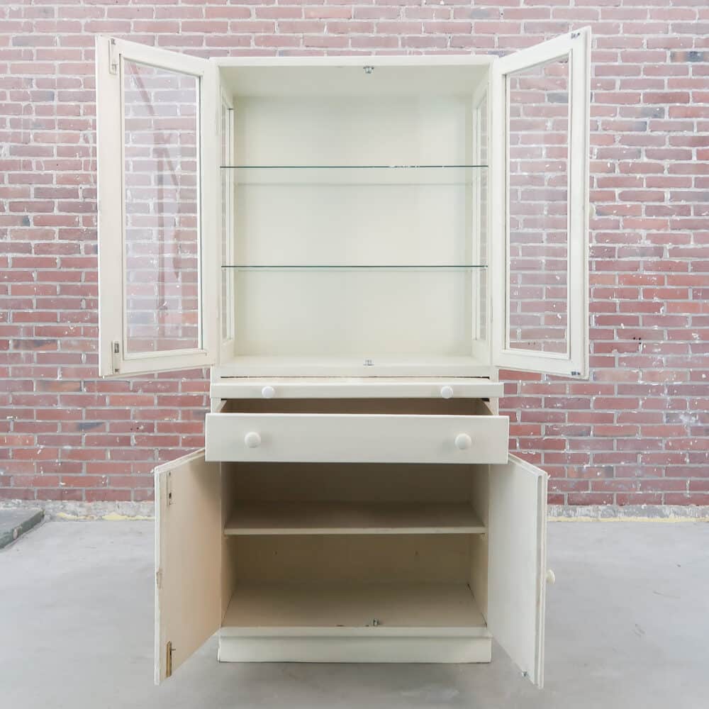 Vintage houten dokterskast - Afbeelding 3