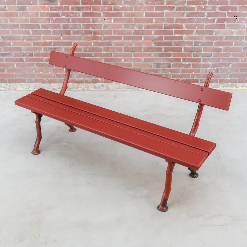Rode brocante tuinbank – Bild 2