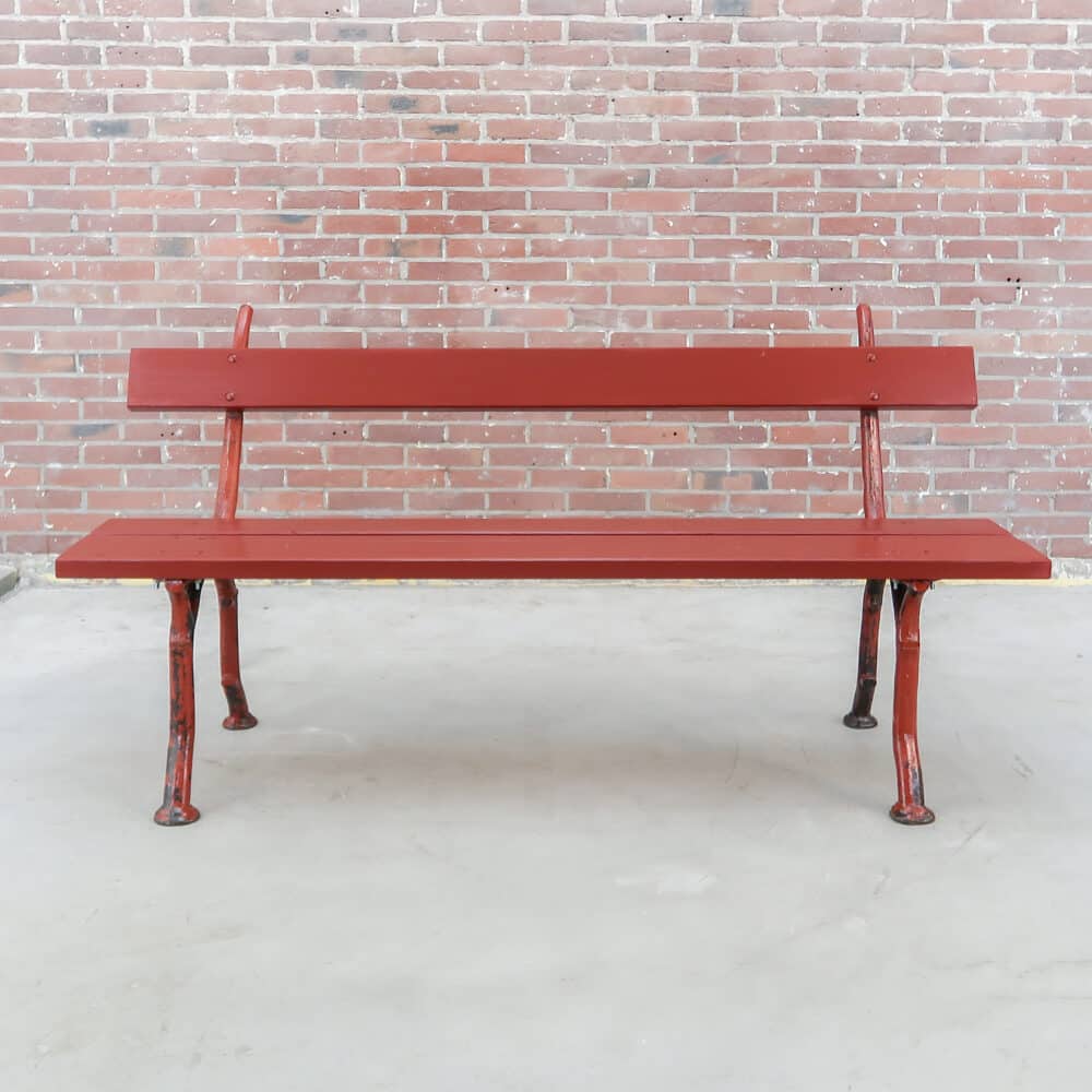 Rode brocante tuinbank – Bild 8