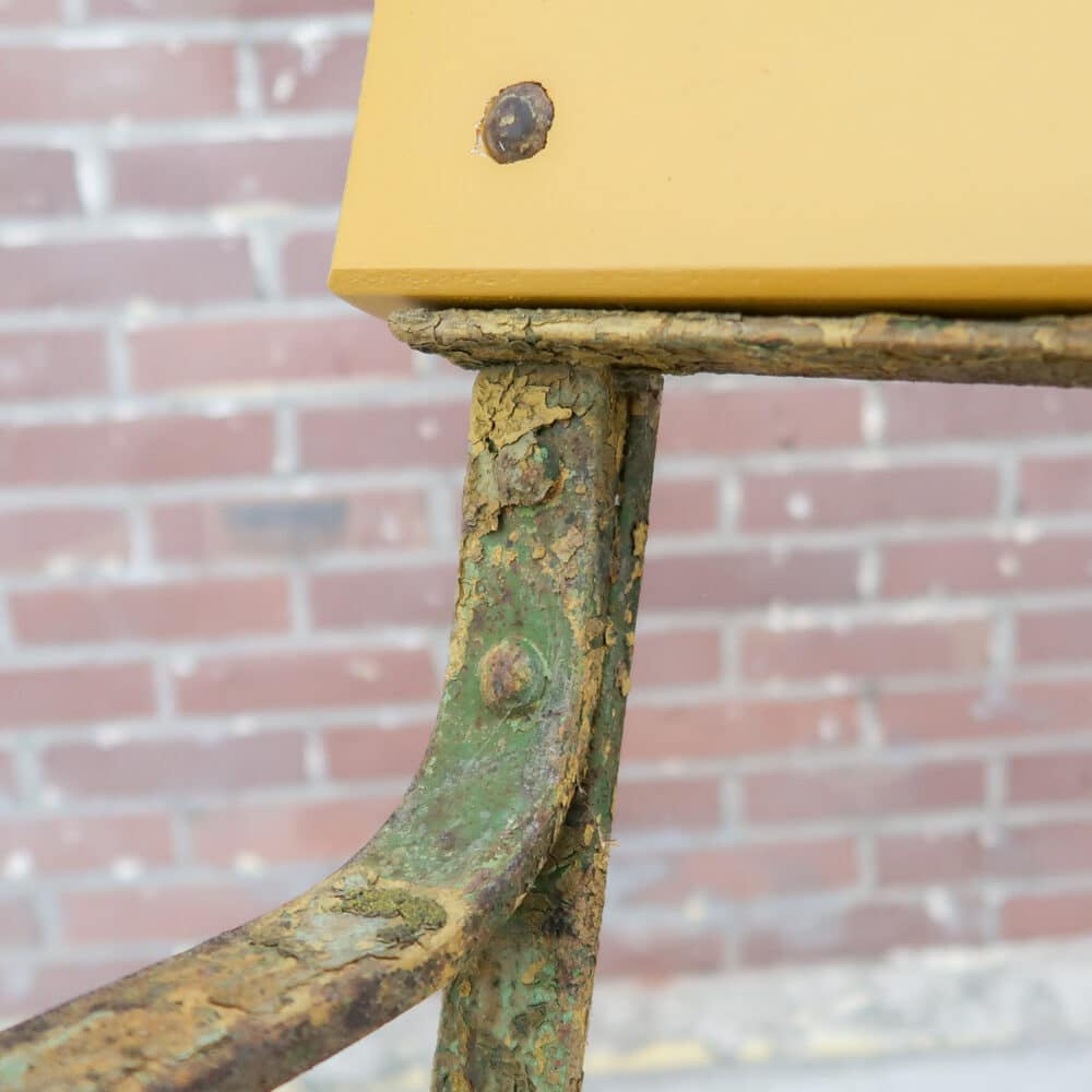 Gele brocante parkbank – Bild 5