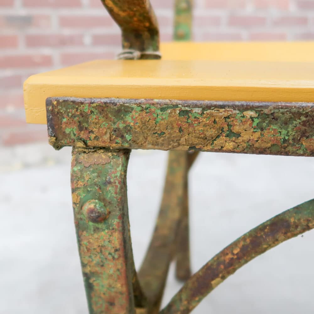 Gele brocante parkbank – Bild 6