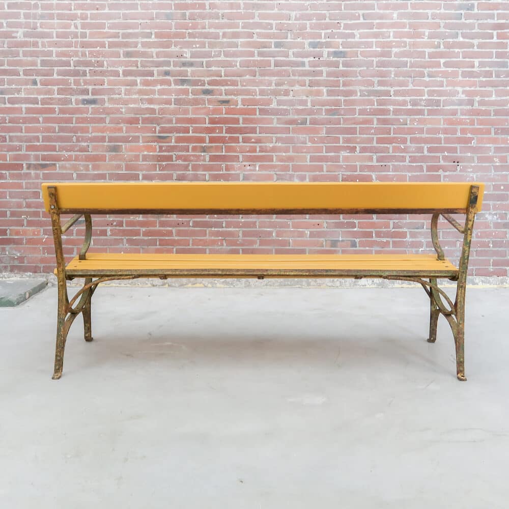 Gele brocante parkbank – Bild 10