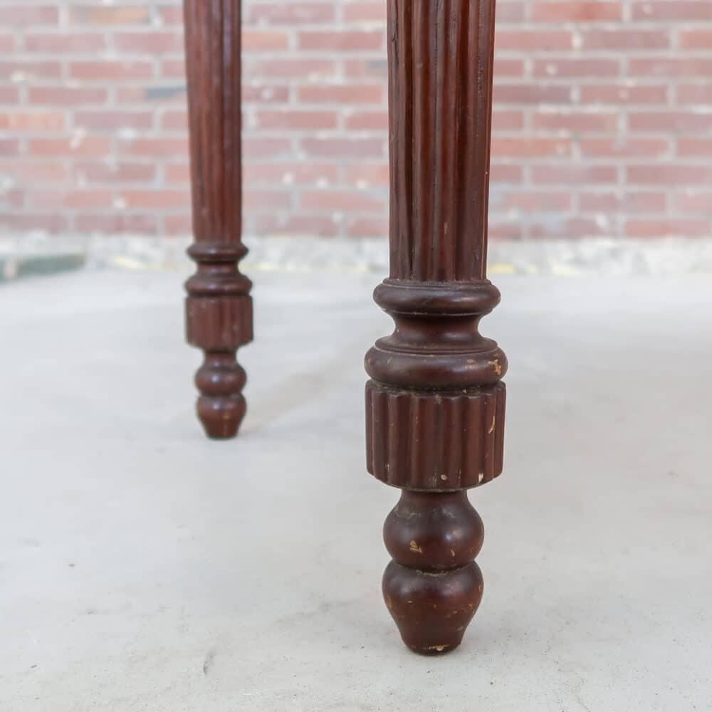 Antieke sidetable met marmer blad - Afbeelding 11