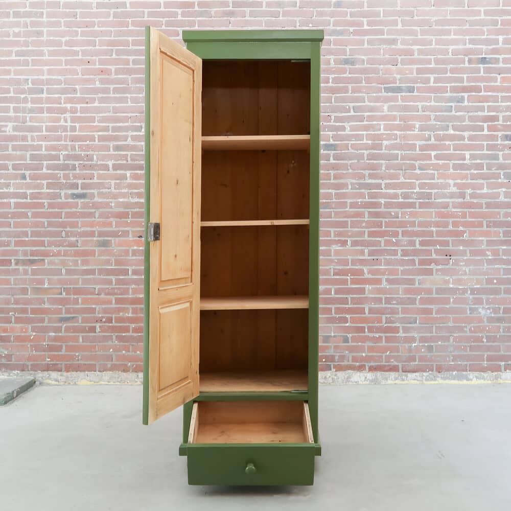 Groene eendeurs linnenkast - Afbeelding 2