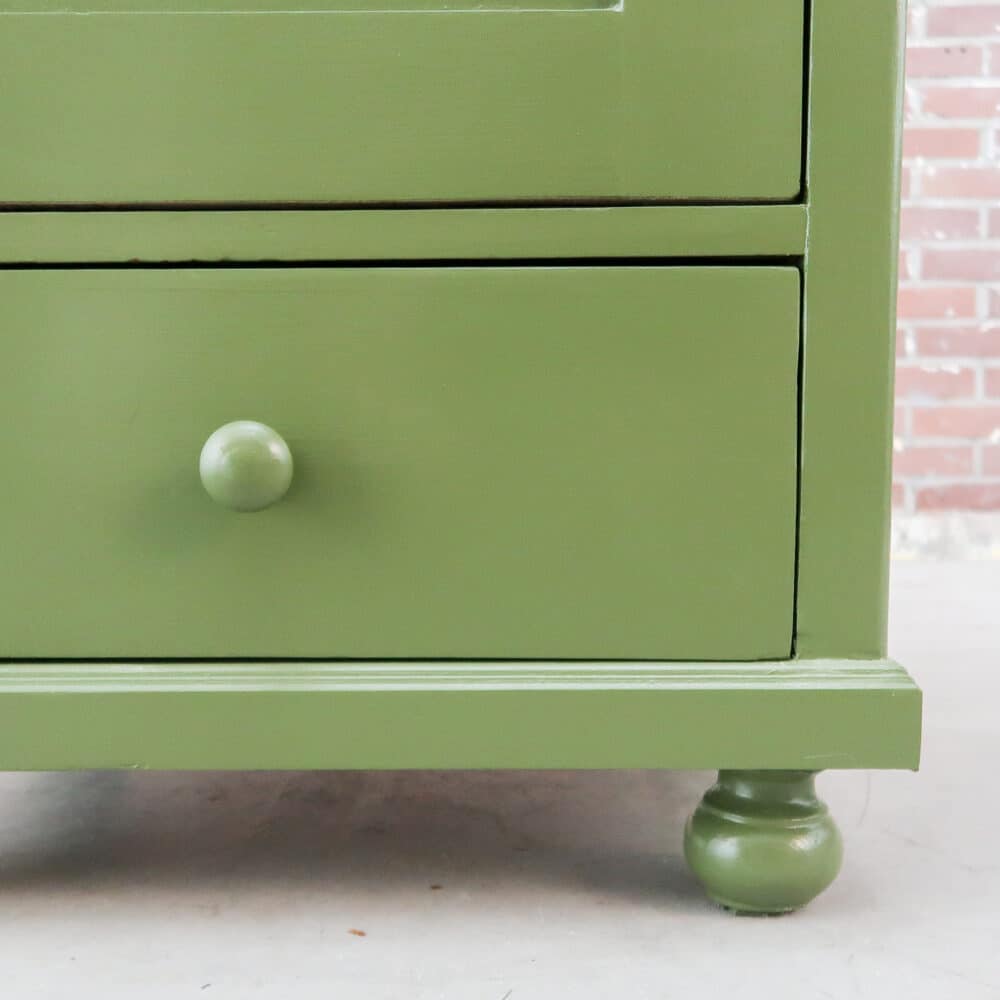 Groene eendeurs linnenkast - Afbeelding 5