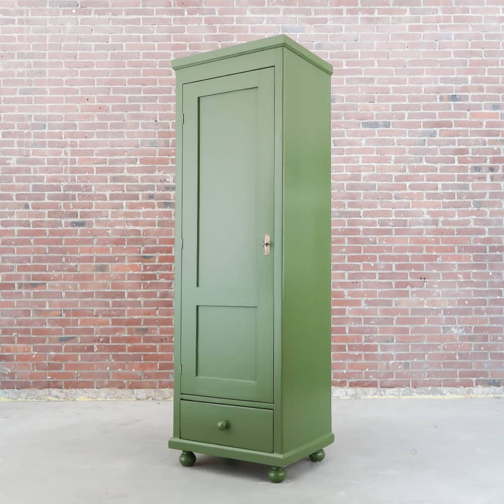 Groene eendeurs linnenkast - Afbeelding 6