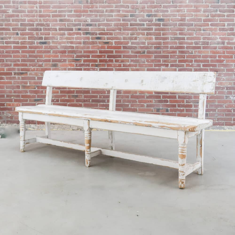 Brocante houten bankje