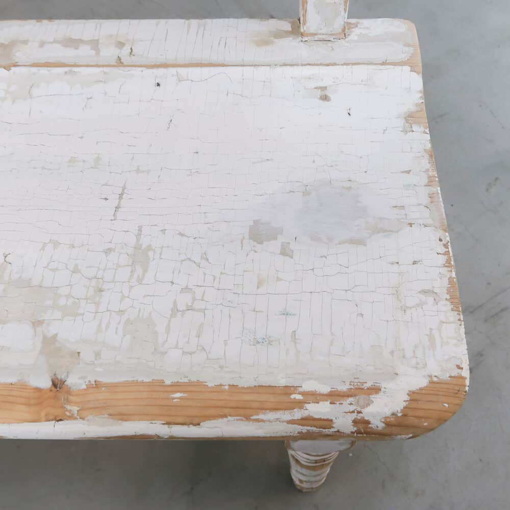 Brocante houten bankje - Afbeelding 5