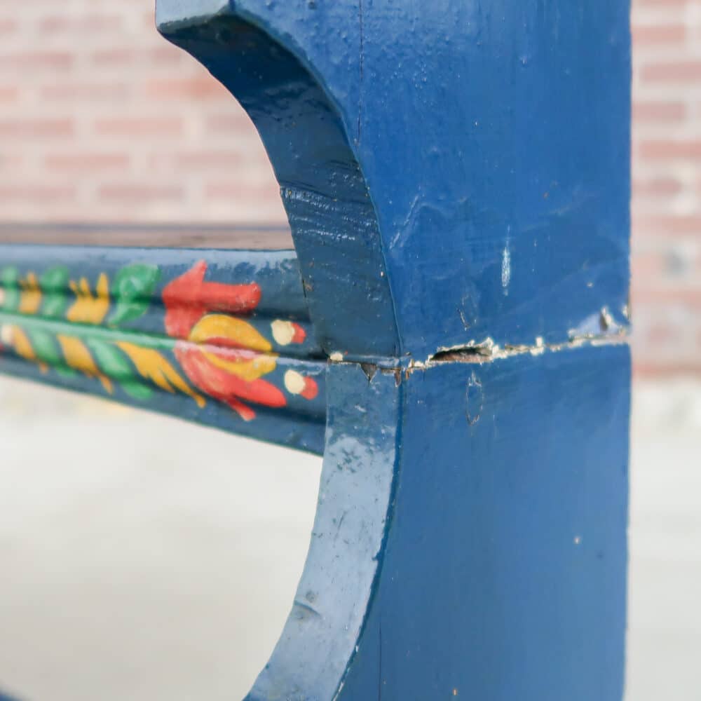 Handbeschilderde houten wandrek - Afbeelding 6