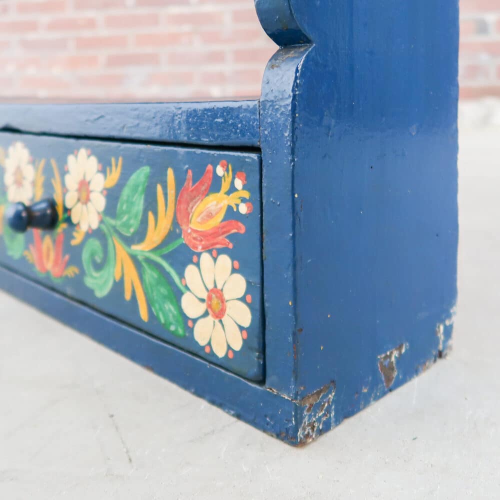 Handbeschilderde houten wandrek - Afbeelding 9