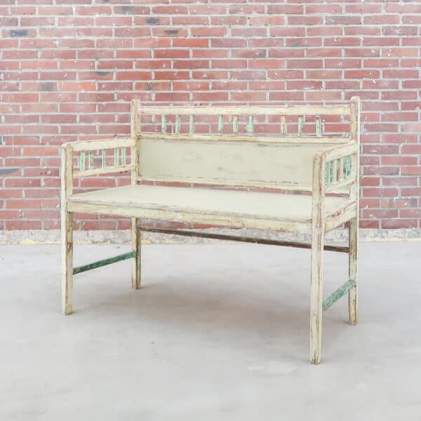 Brocante houten bankje