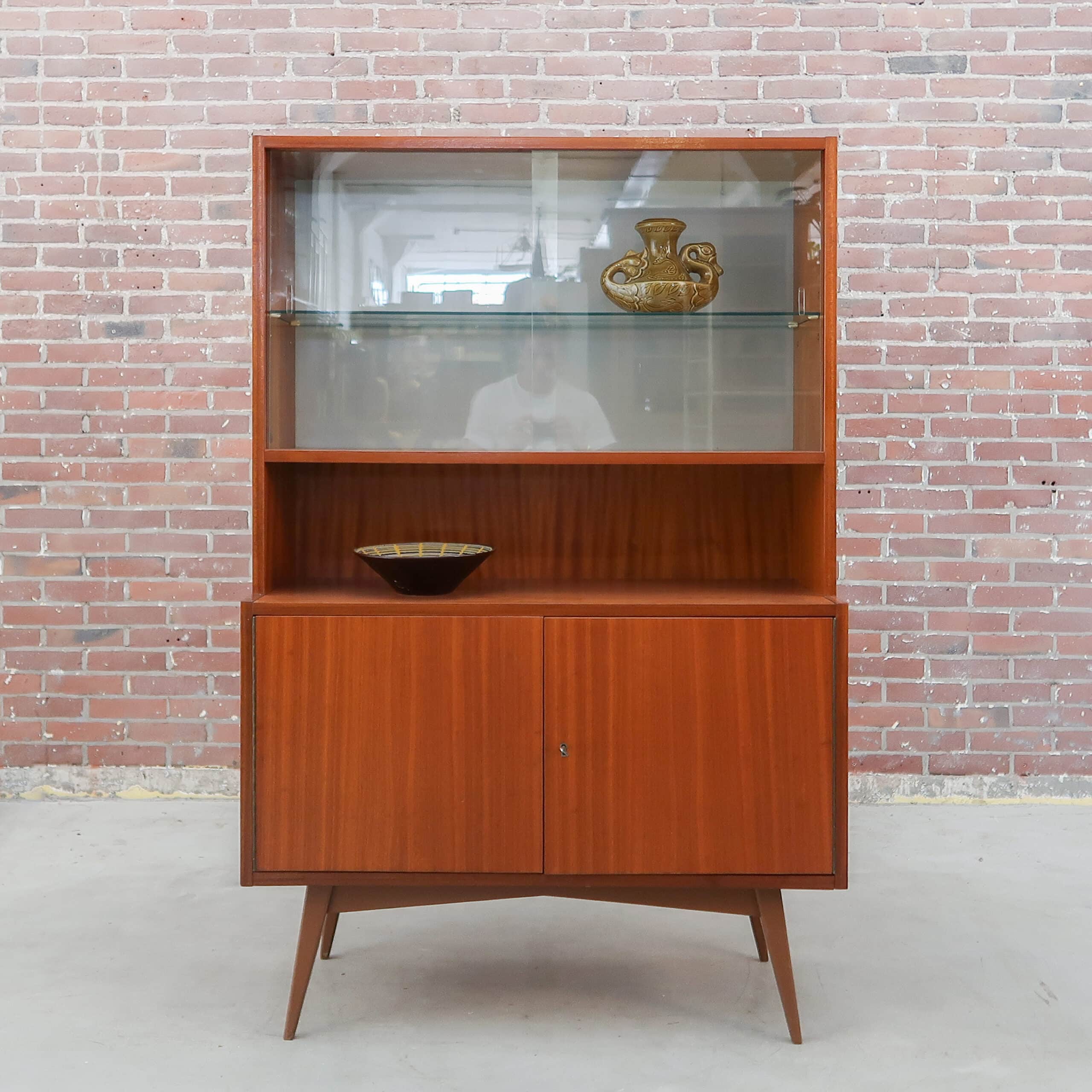 Vintage vitrinekast - Mid-century - Afbeelding 2