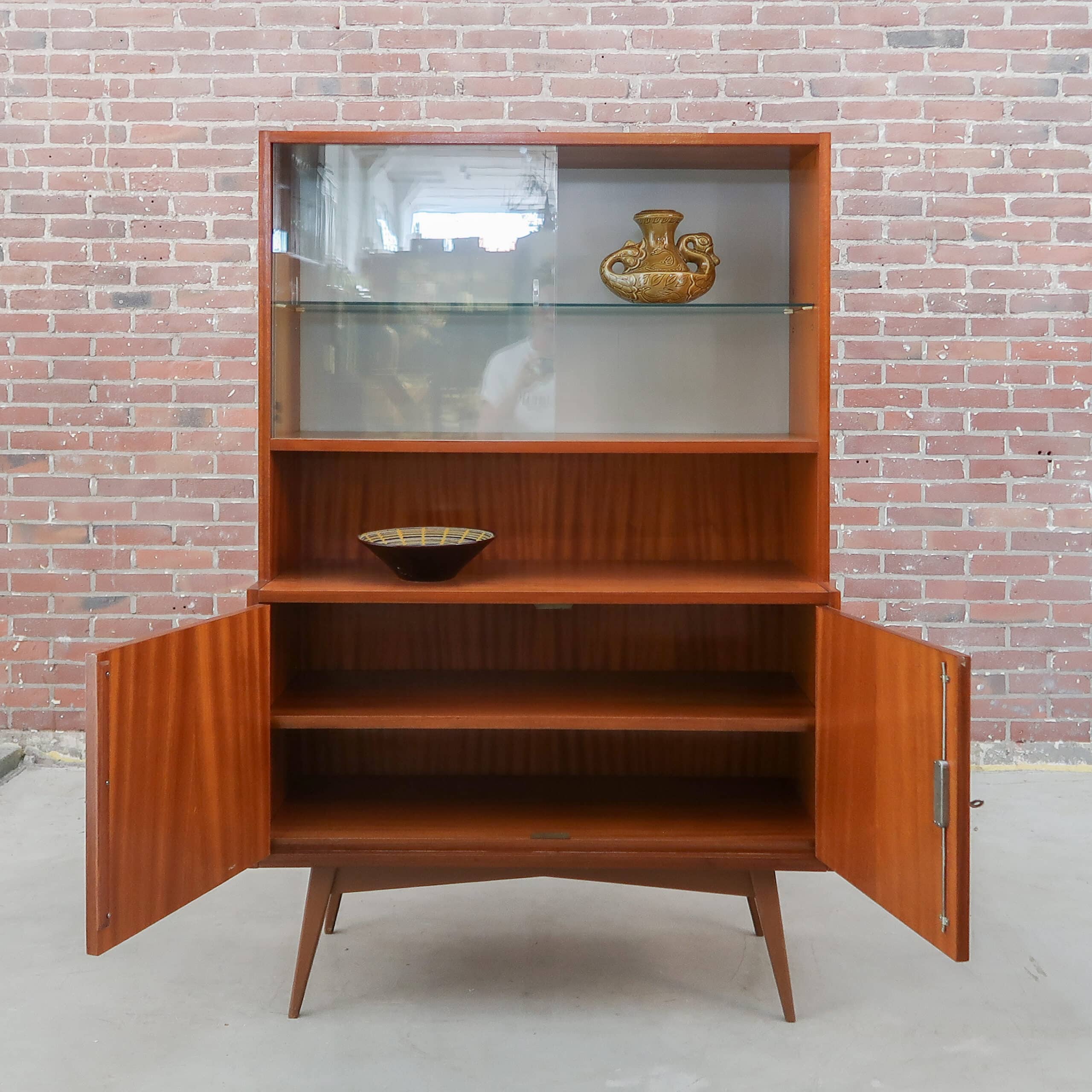 Vintage vitrinekast - Mid-century - Afbeelding 3