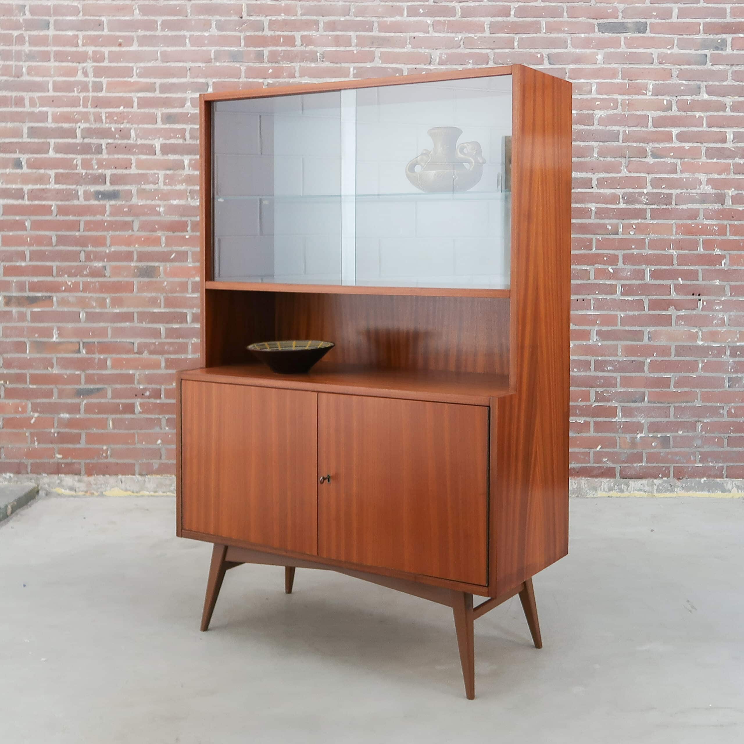 Vintage vitrinekast - Mid-century