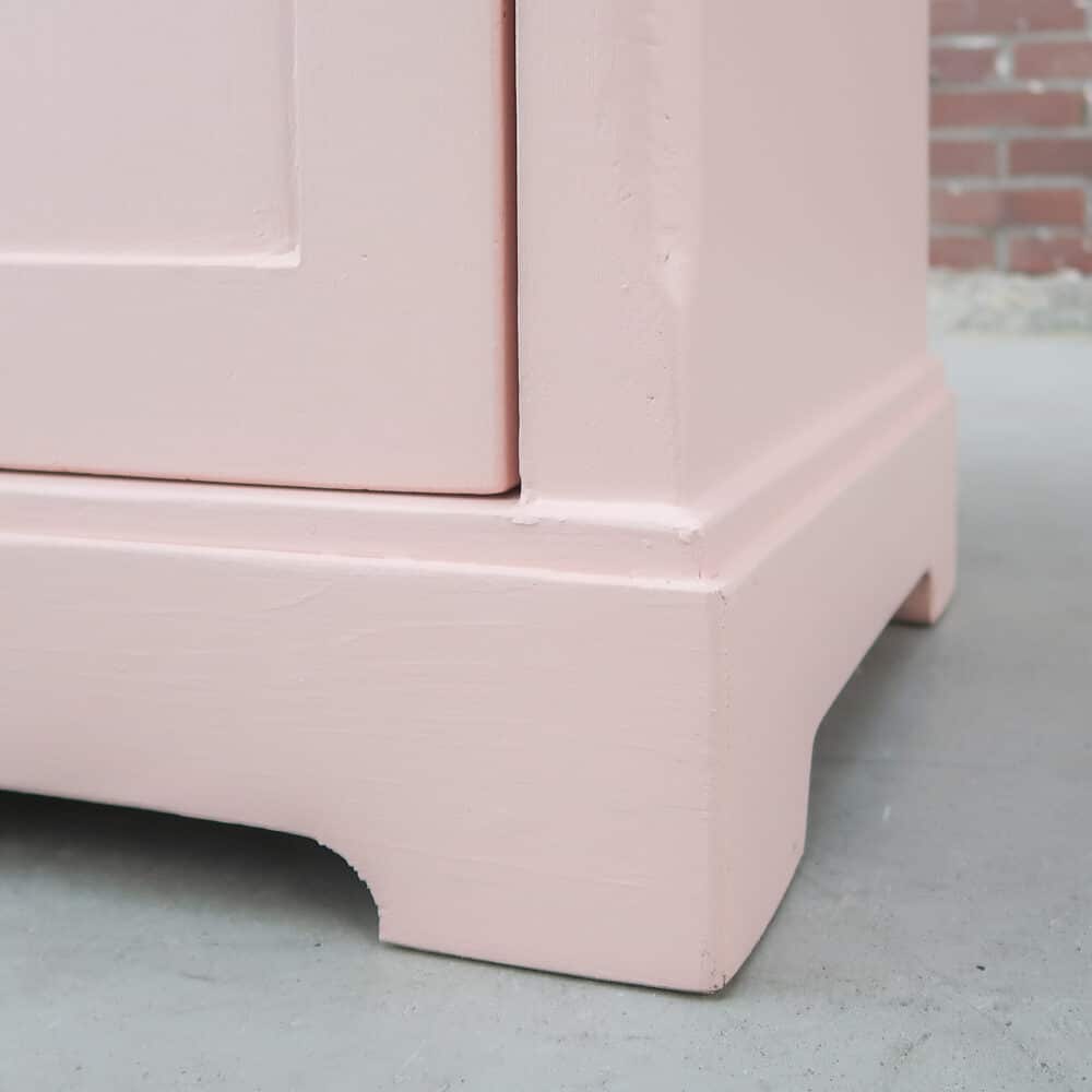 Roze brocante nachtkastje - Afbeelding 7