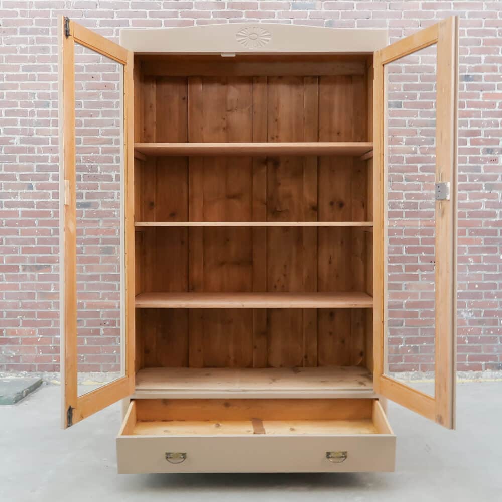 Brocante vitrinekast - Afbeelding 3