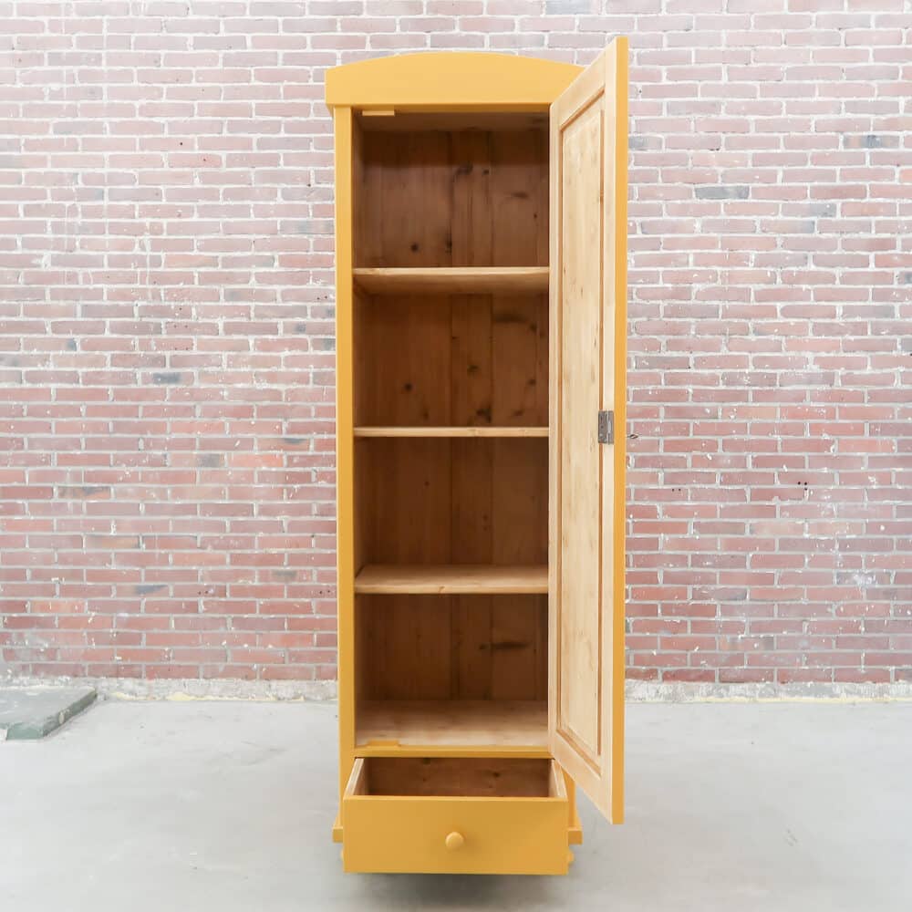 Brocante eendeurs linnenkast - Afbeelding 2