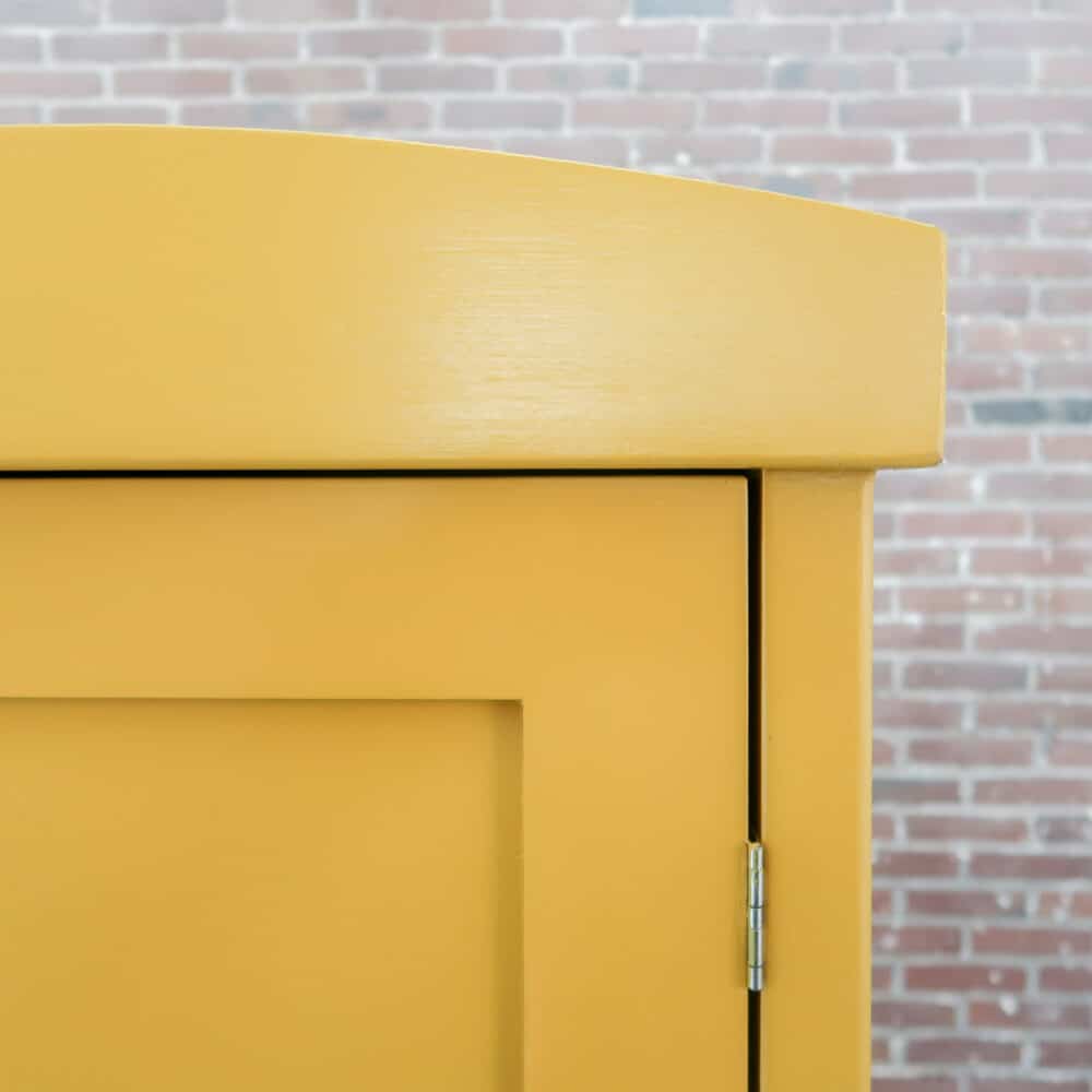 Brocante eendeurs linnenkast - Afbeelding 4