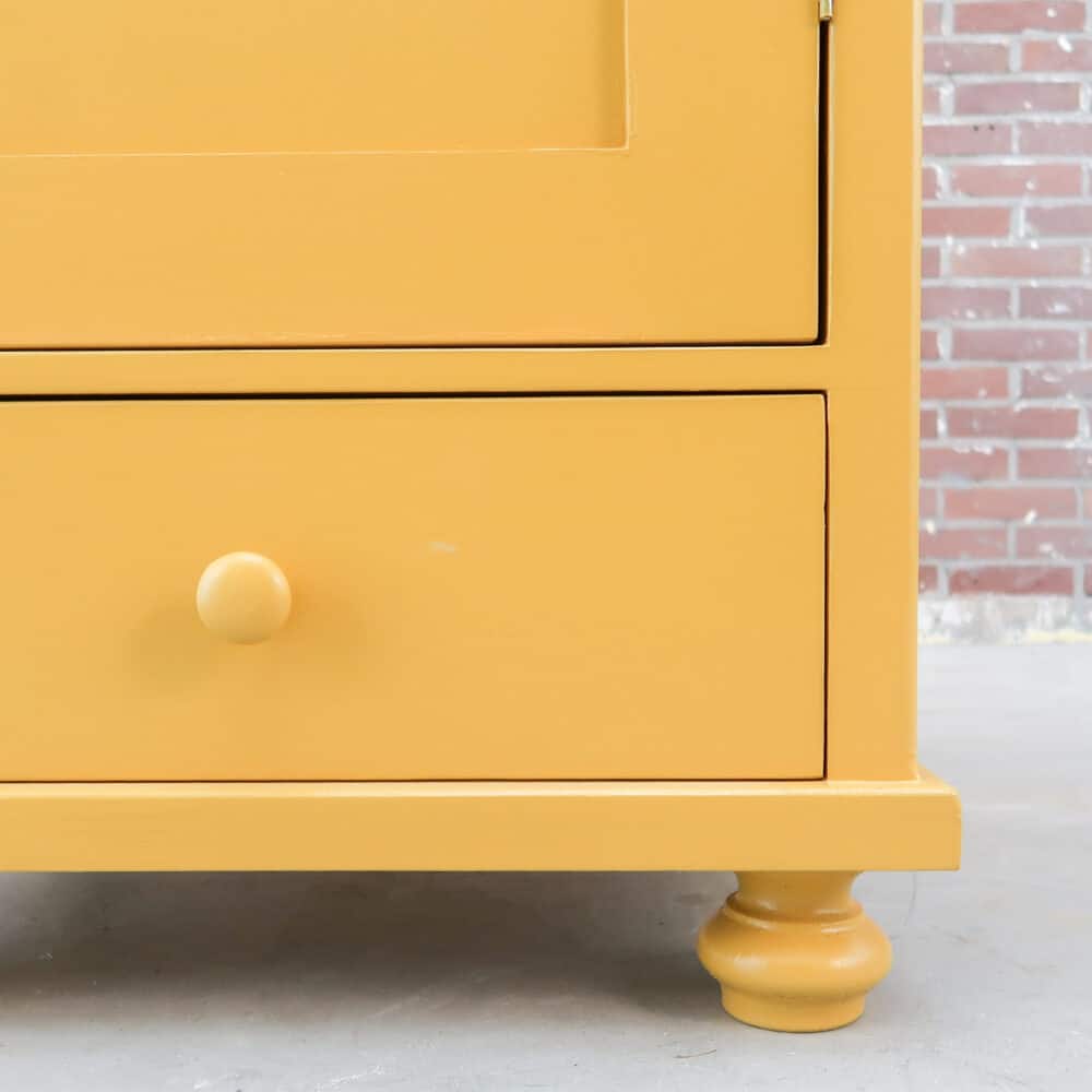 Brocante eendeurs linnenkast - Afbeelding 6