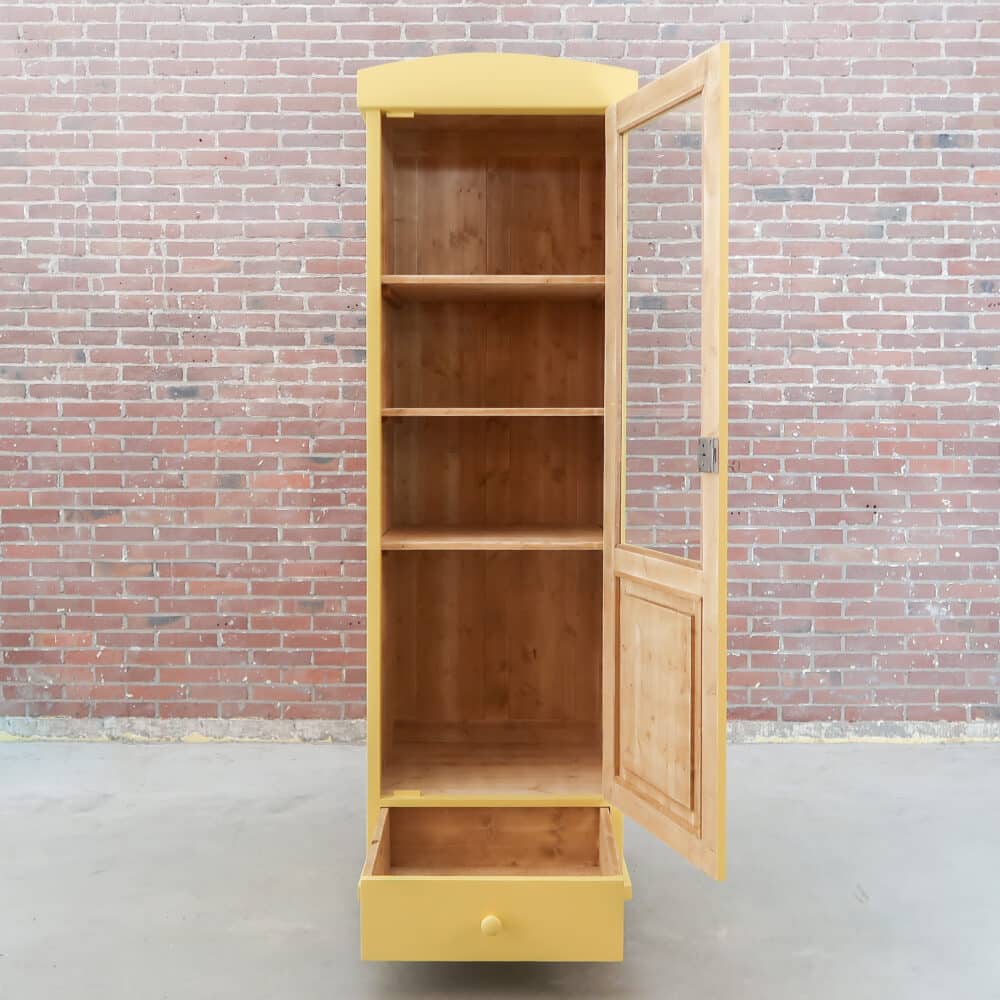 Brocante eendeurs vitrinekast - Afbeelding 2
