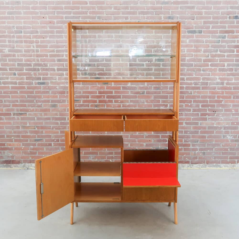 Mid-century wandkast - Tatra Nábytok - Afbeelding 3