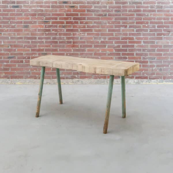 Brocante houten bankje