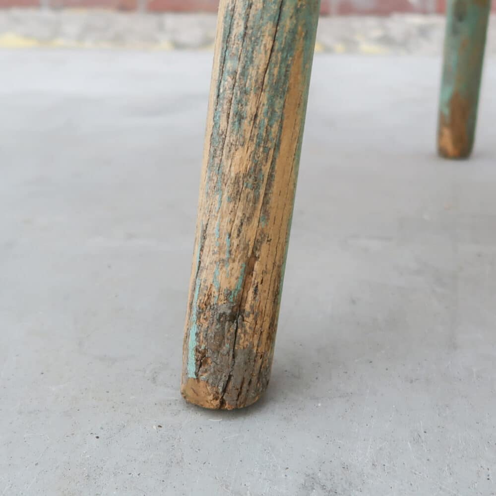 Brocante houten bankje - Afbeelding 7