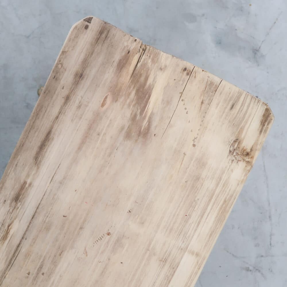 Brocante houten bankje - Afbeelding 4