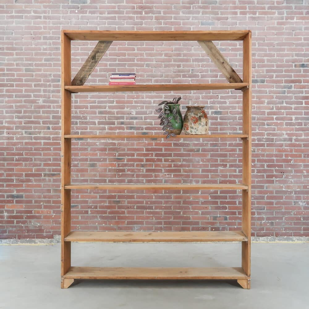 Brocante groot boekenrek - Afbeelding 2