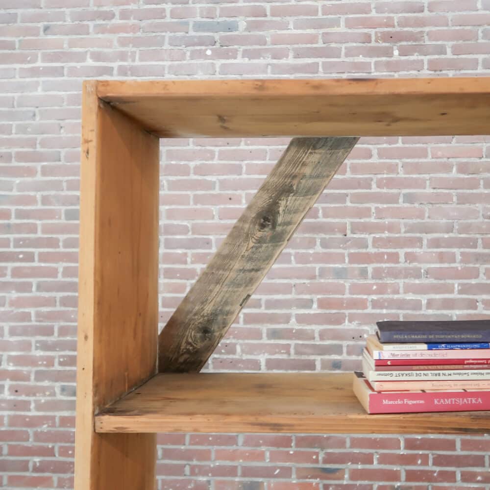 Brocante groot boekenrek - Afbeelding 3
