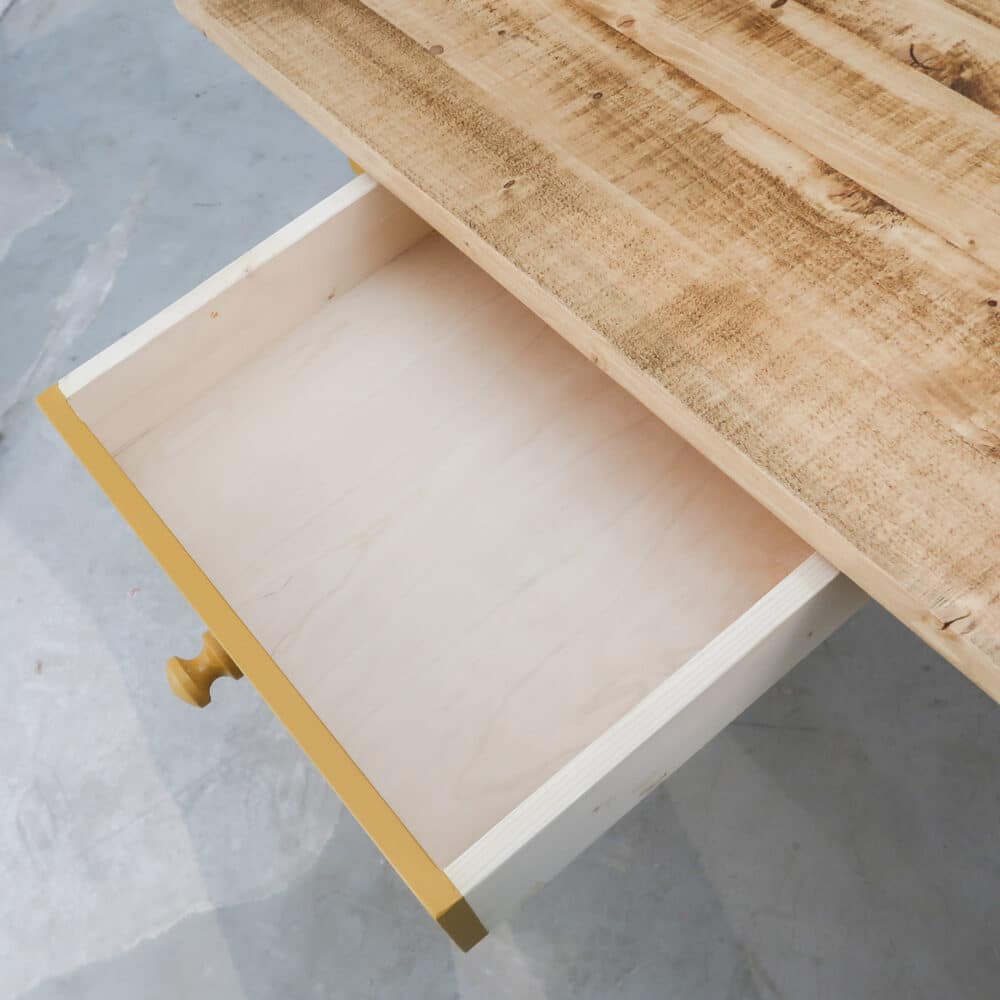 Landelijke eettafel met lades - Afbeelding 3