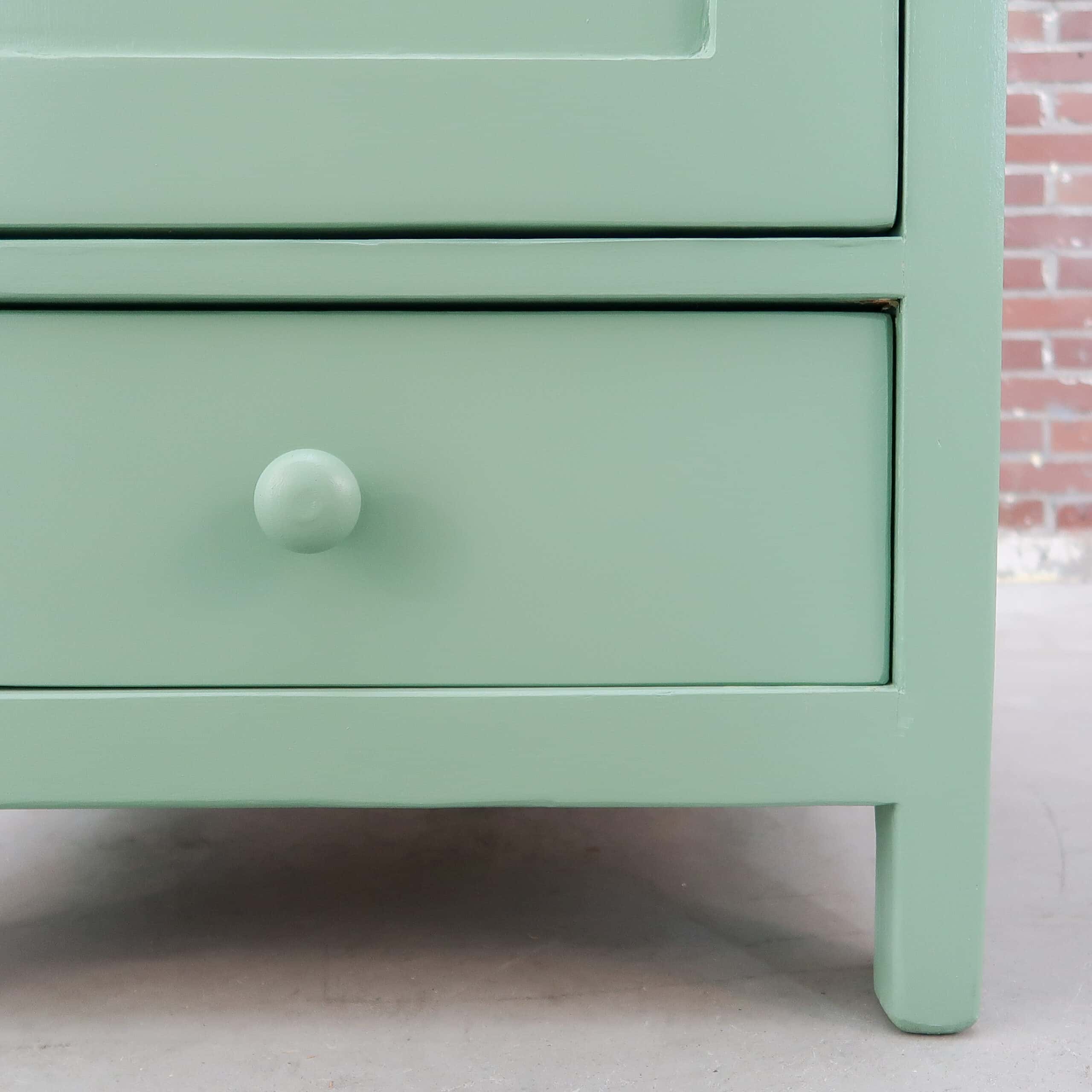 Groene eendeurs linnenkast - Afbeelding 5