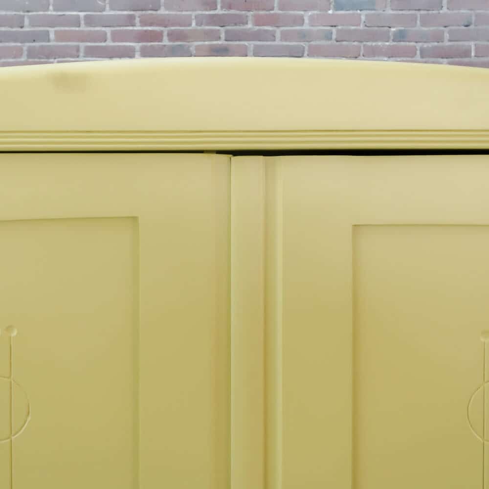 Gele brocante linnenkast – Bild 3