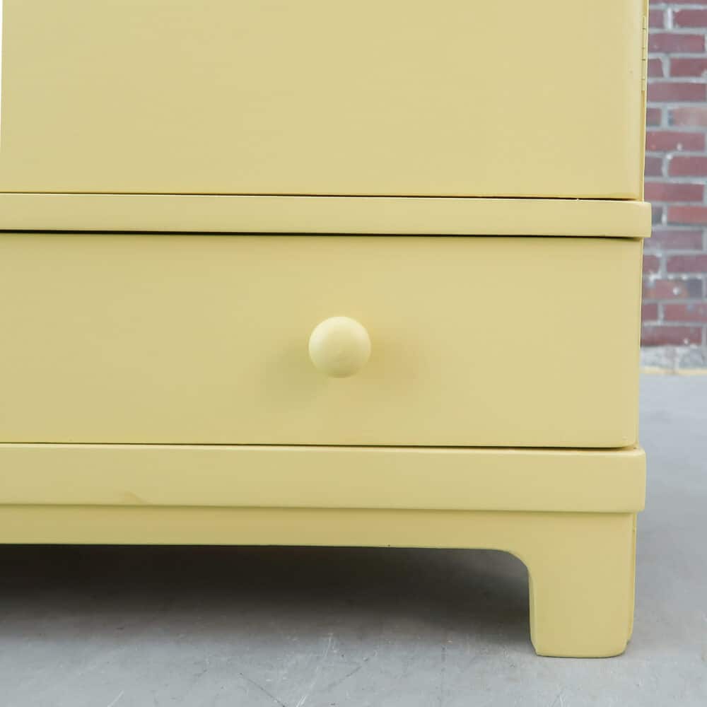 Gele brocante linnenkast – Bild 6