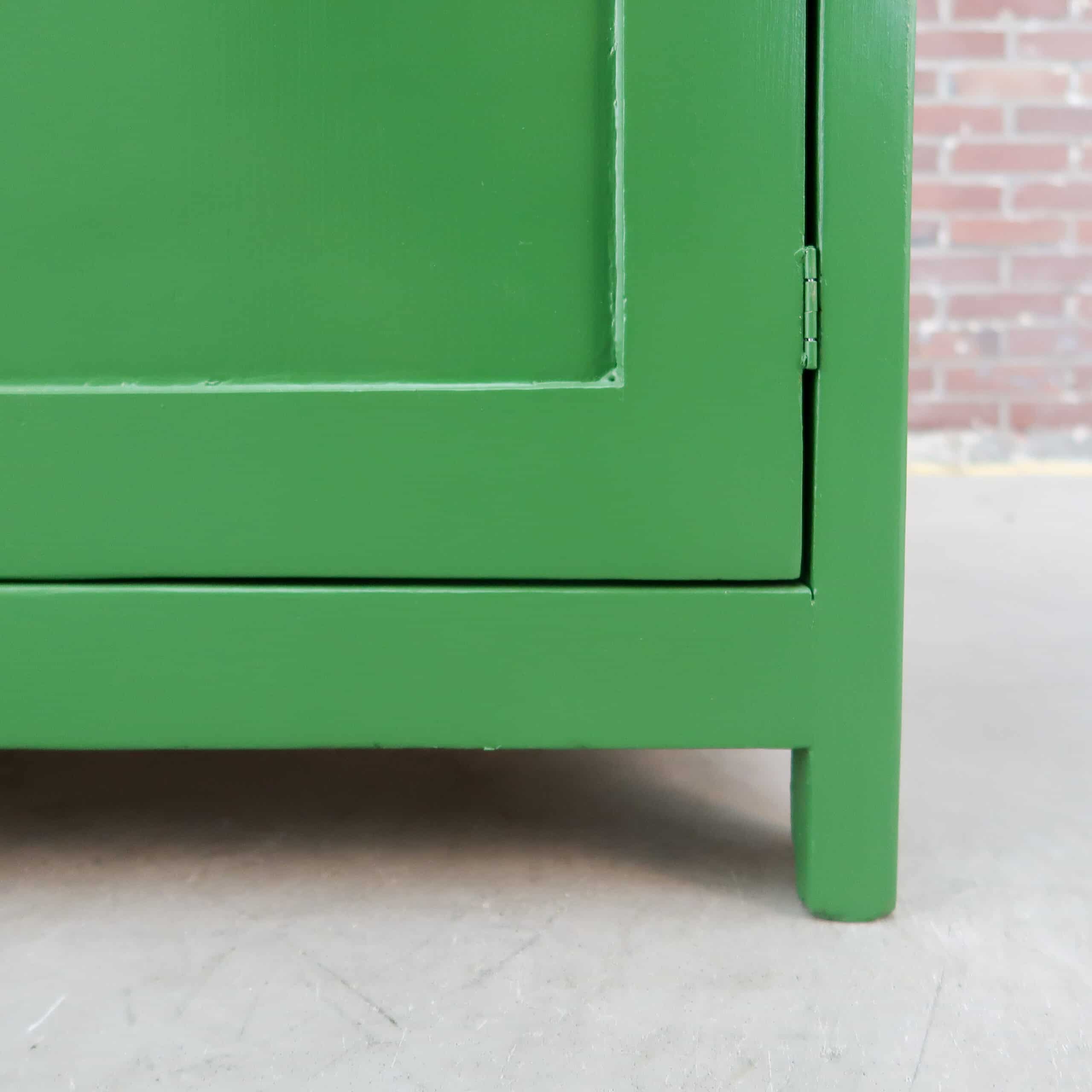 Brocante groene buffetkast - Afbeelding 8